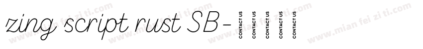 zing script rust SB字体转换